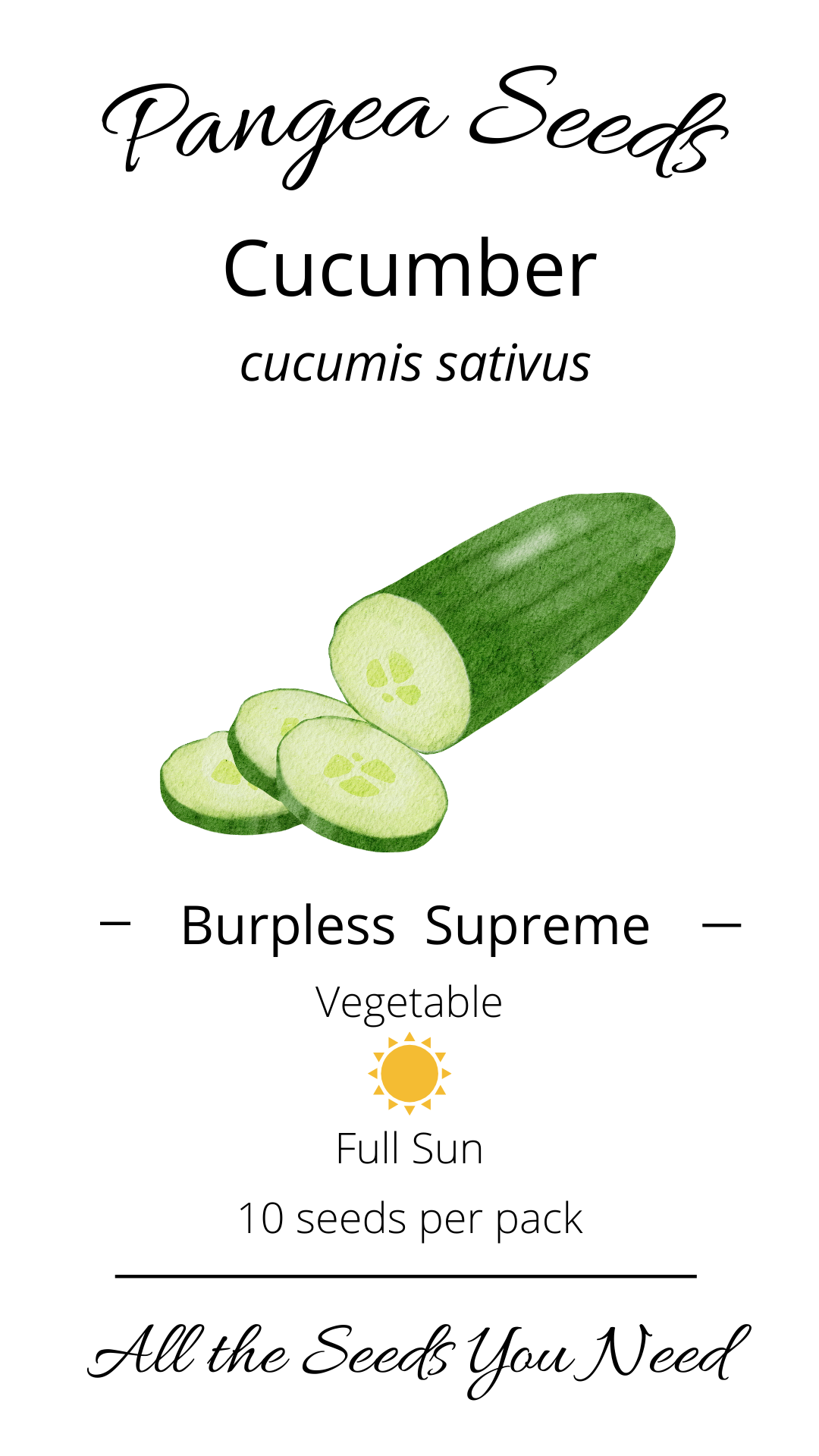 Burpless Supreme Cucumber