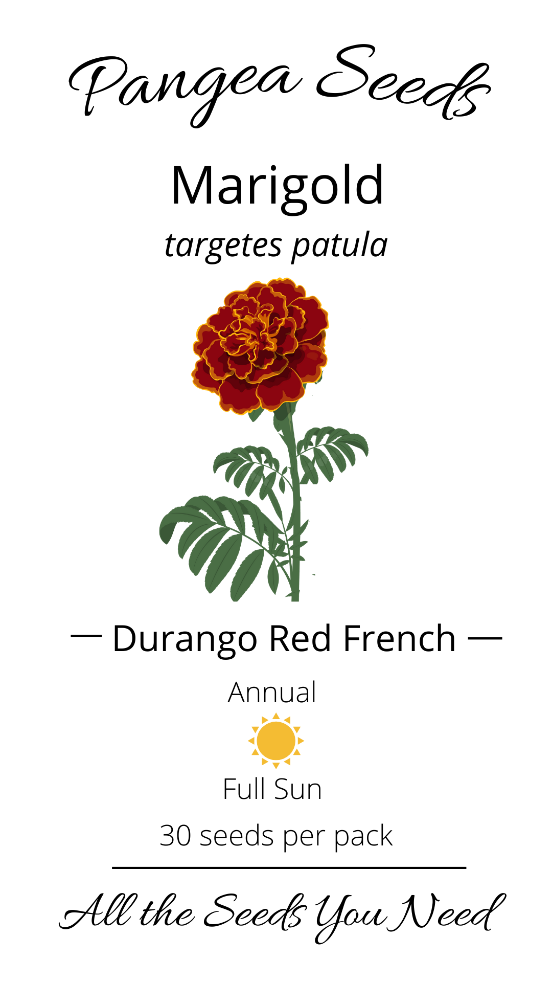 Durango Red French Marigold