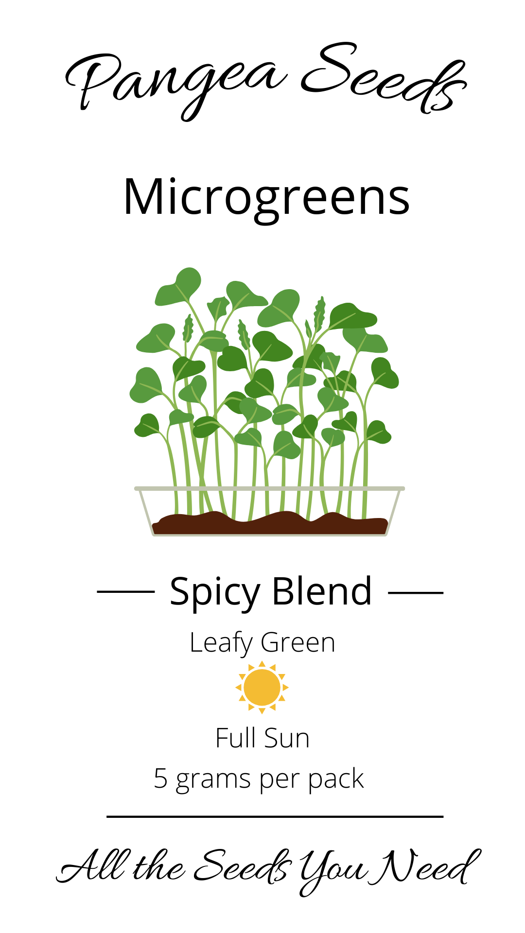 Spicy Microgreen Blend