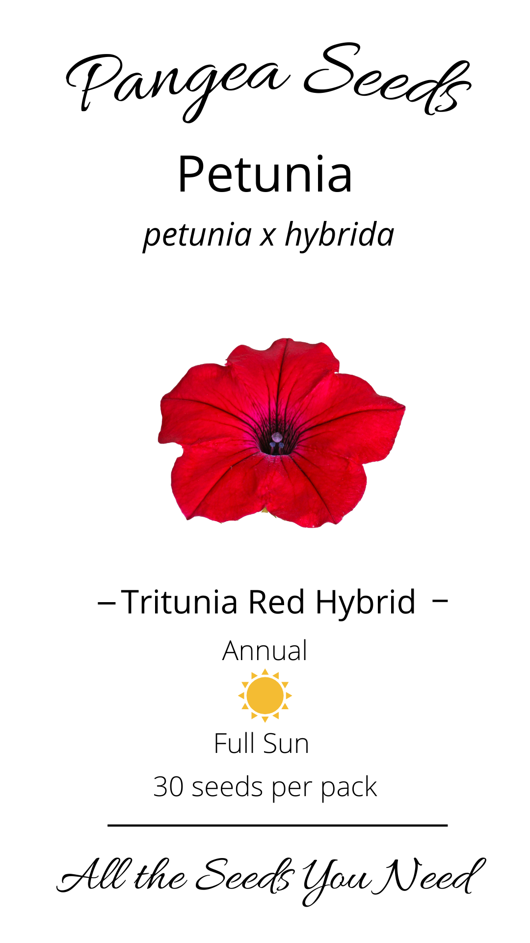 TriTunia™ Red Hybrid Petunia