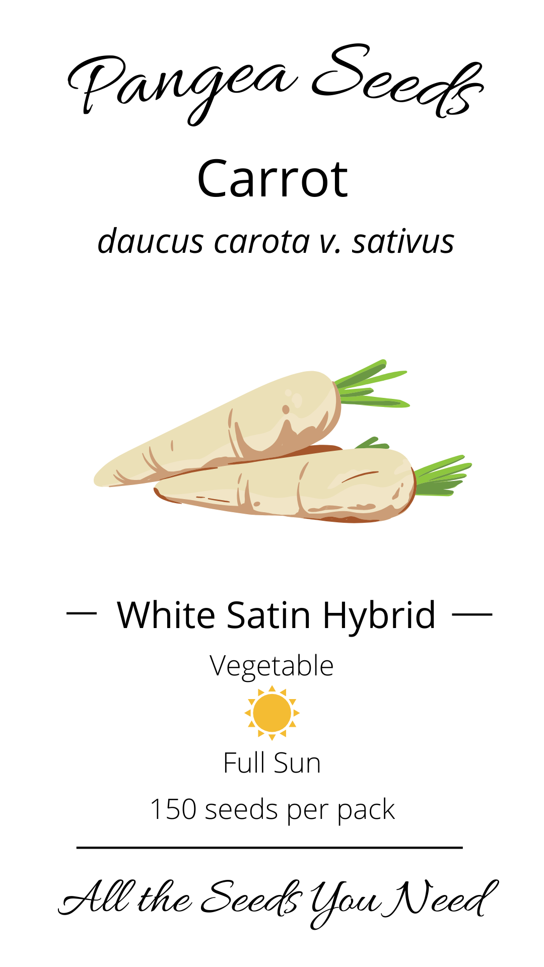 White Hybrid Carrot