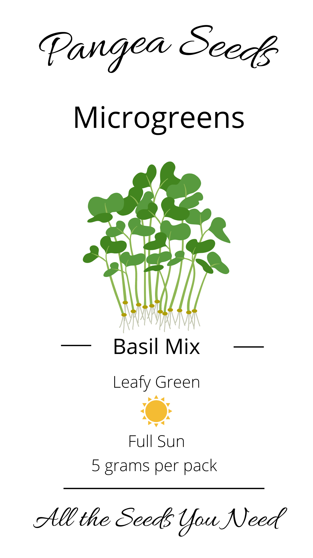 Basil Mix Microgreens