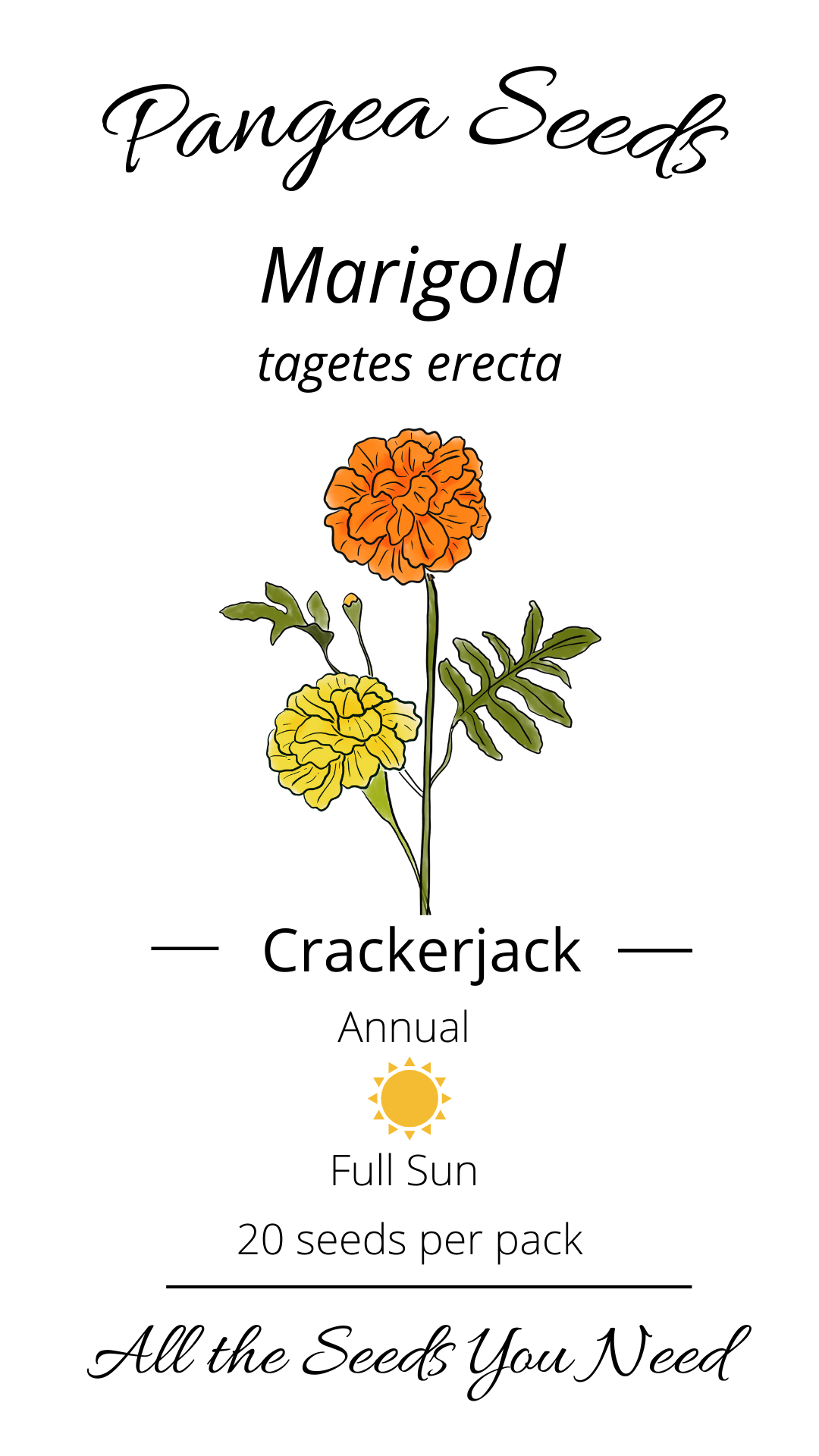 Crackerjack Marigold Mix