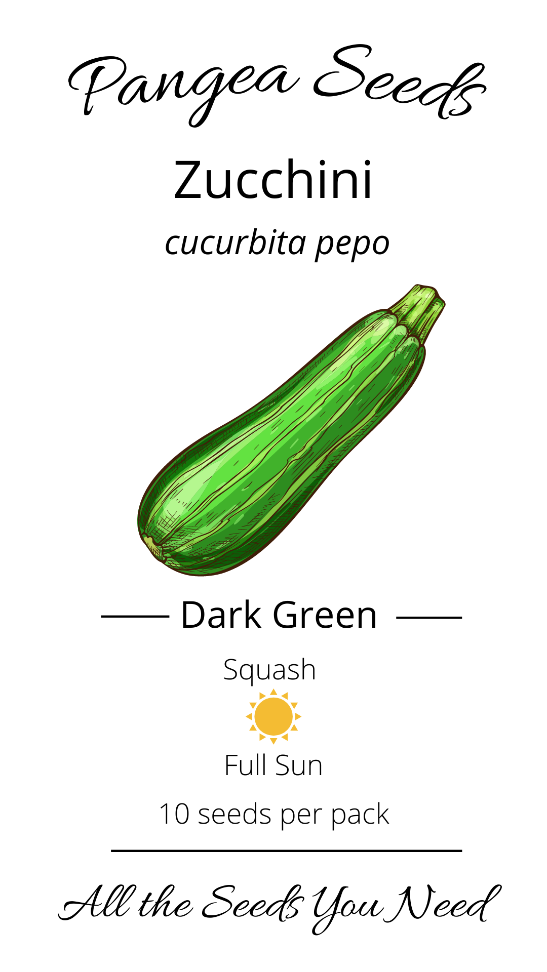 Dark Green Zucchini