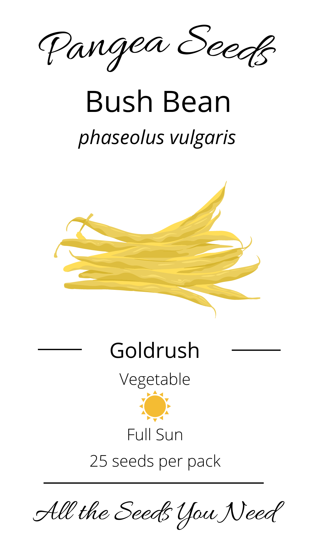 Goldrush Bush Bean