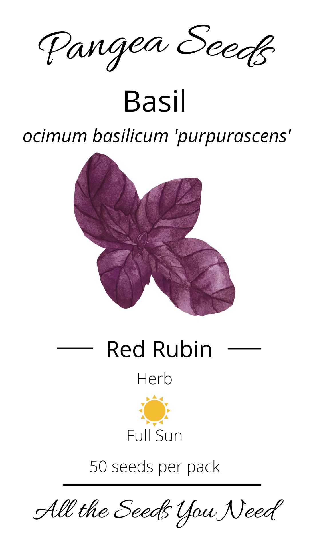 Red Rubin Basil